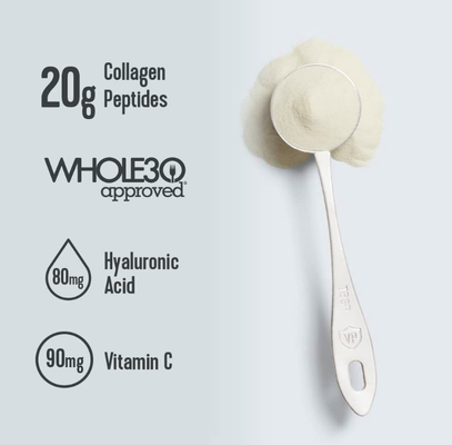 Пептиды коллагена поставки OEM пудрят с Hyaluronic кисловочным и витамином C Unflavored 20 oz 10 oz