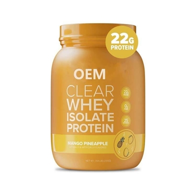 Протеин изолята Whey горячего OEM продажи ясный напудрить нул лактоз нул вкусов ананаса манго сахара Keto дружественных к