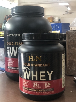 Порошок 100% протеина золотого стандарта мышцы тела порошка изолята протеина Whey метки частного назначения OEM 5lb строя
