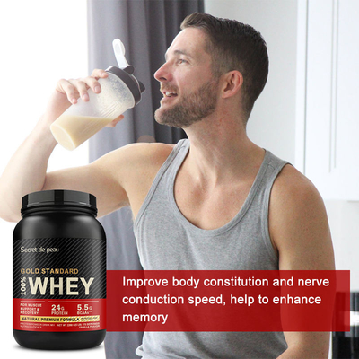 Порошок 100% протеина золотого стандарта мышцы тела порошка изолята протеина Whey метки частного назначения OEM 5lb строя
