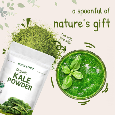 Порошок выдержки листовой капусты порошка Superfood Juiced зеленых цветов OEM органический