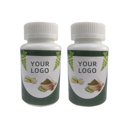 Капсулы moringa меток частного назначения порошка Moringa OEM органические подгоняют порошок лист moringa