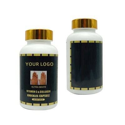 OEM Ultra White Vitamin C &amp; Collagen Knuckles Capsules 60 Softgel для удаления темных костяшек, локтей