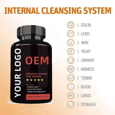 OEM Лучшие продажи Частные этикетки Colon Cleanse Таблетки для похудения Капсулы для похудения Пробиотики Детокс-капсулы