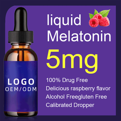 коллаген биотина 50ml 5Mg падает OEM естественный Melatonin падает взрослая помощь сна ночи