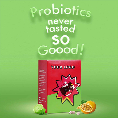 Планшет Lozenges пузыря сахара свободный устный Probiotic 3 миллиарда CFU для здоровья камедей зубов и свежего дыхания