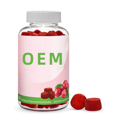 Клюквы дополнений женщин 100% дополнение еды клюквы мочевых путей Gummies естественной питательной Probiotic